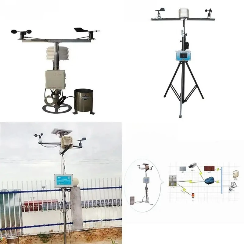 GSM WiFi Wireless Weather Station, Outdoor Automatic Microclimate Information for Real Time Data Tracking