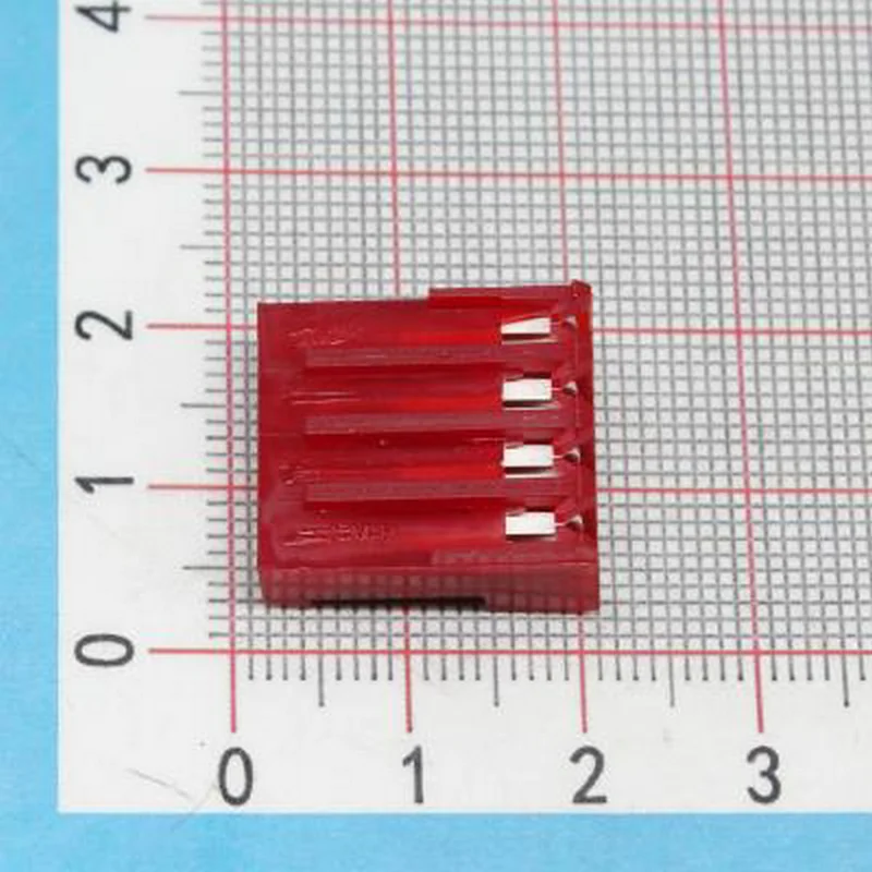 20PCS Genuine Tyco connector 3-640428-4 4P red punctured rubber case