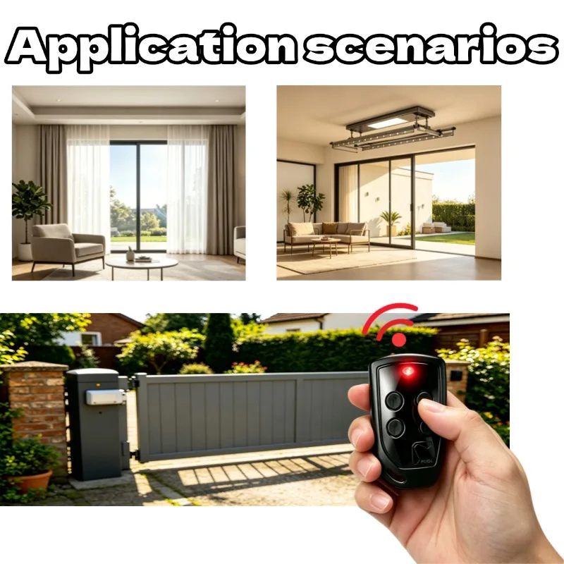 Compatible with Vario Black Mercurio Ocean Moon Mars PUJOL VARIO4 Remote 433.92MHz 4‑Button Key Fob