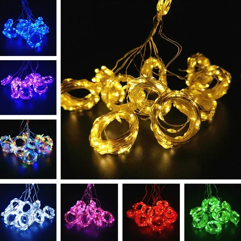 3/4/6M Curtain LED Garland Fairy Lights Remote Control 8 Modes New Year Christmas Decoration Party Wedding Ramadan Decoration