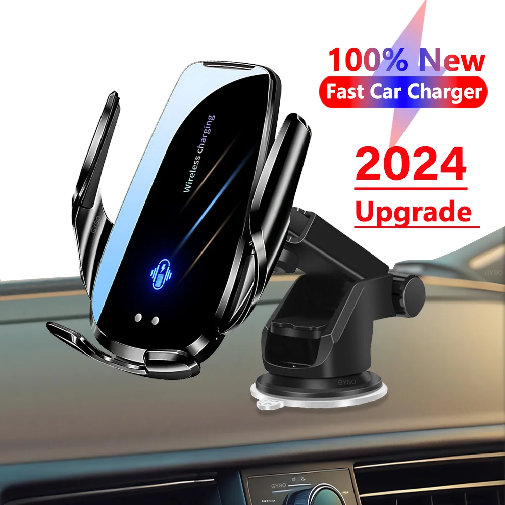 Fast Car Wireless Charging Station For iPhone 15 Pro Max Samsung Xiaomi Huawei Phone Wireless Charge