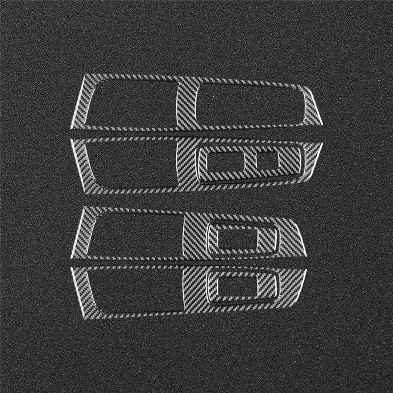 

G9-For Subaru Forester 2009-2012 LHD Soft Carbon Fiber Car Window Lifting Control Switch Cover Trim Sticker Accessories Parts