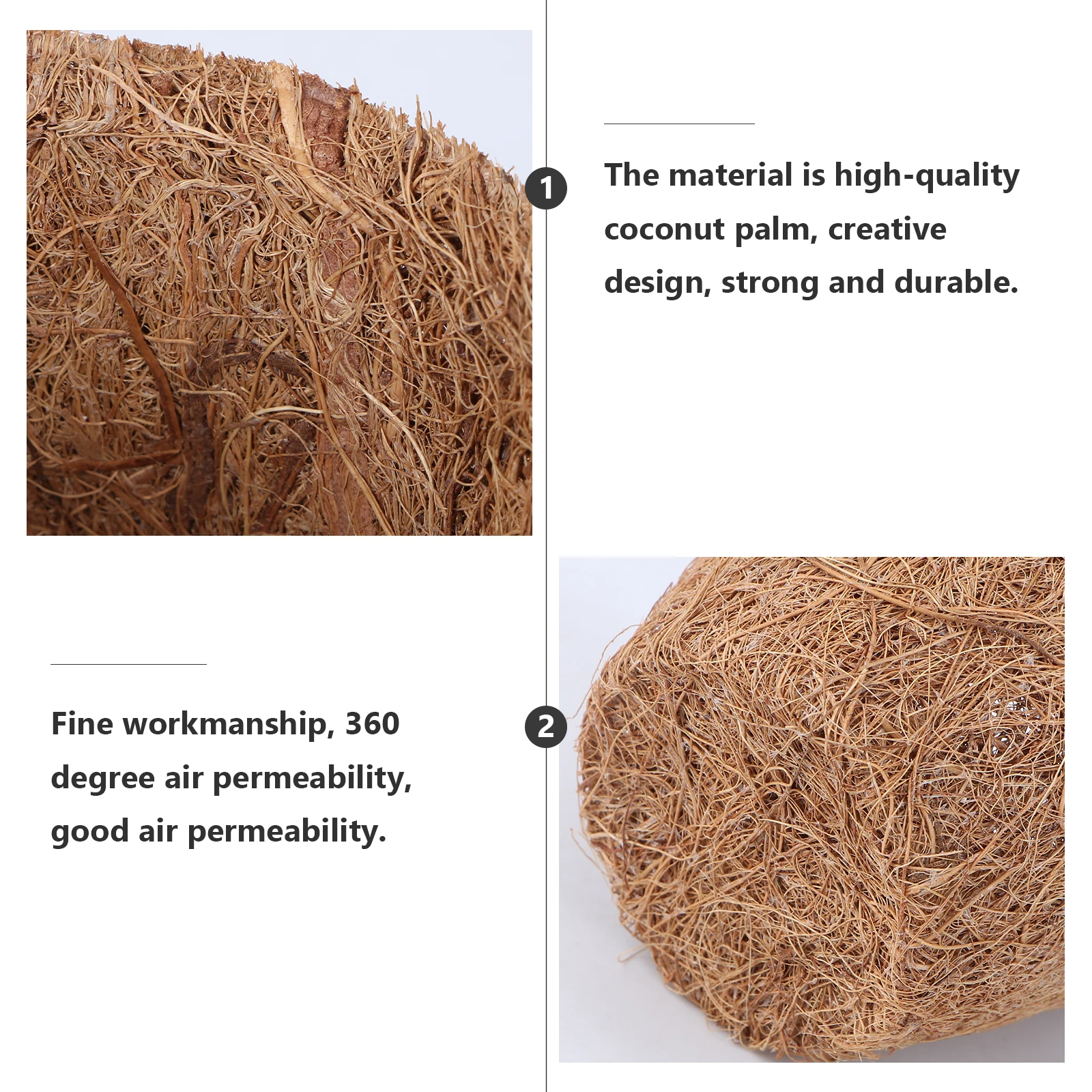10 Pcs Coir Seedling Pot Plant Nursery Cup Gardening Starting Pots Container Flower Basket Plants