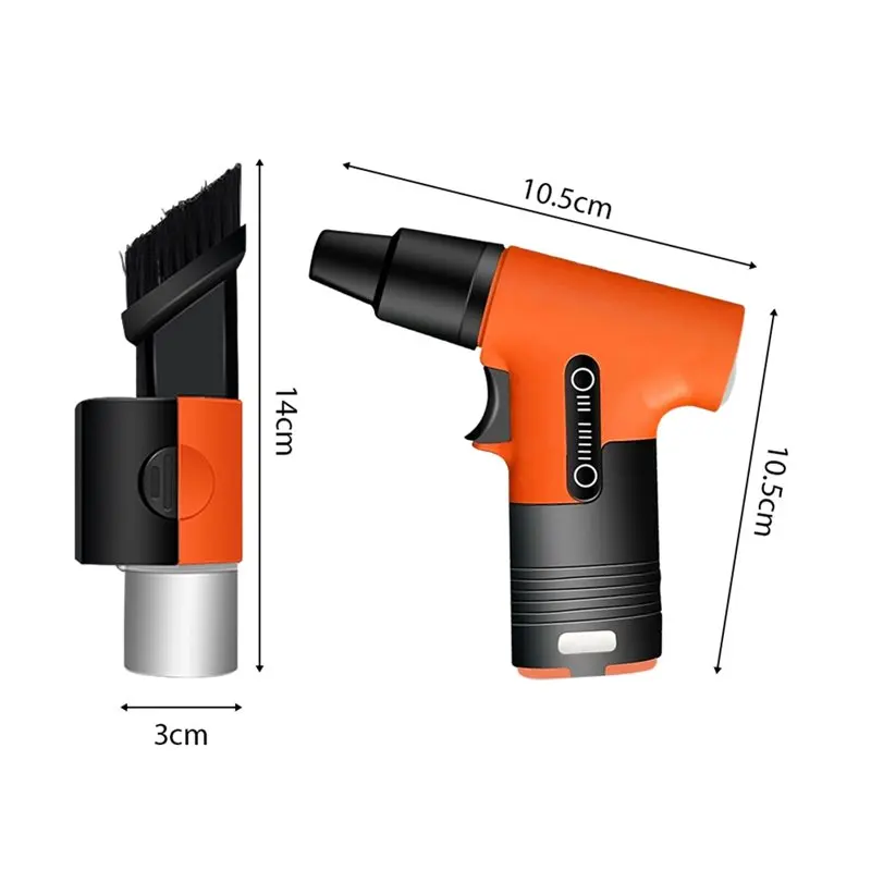

A04G-Mini Turbo Fan 130000RPM Electric Air Duster Rechargeable Blowing And Suction Dust Removal Jet Dry Blower For Home A