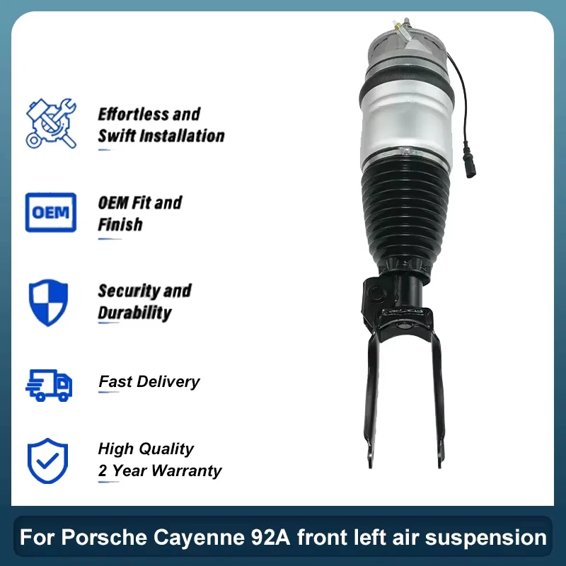 

Подходит для Porsche Cayenne 92A, передняя левая пневматическая стойка 95835803900 2010-2018, пневматический амортизатор, сменный ремонтный комплект