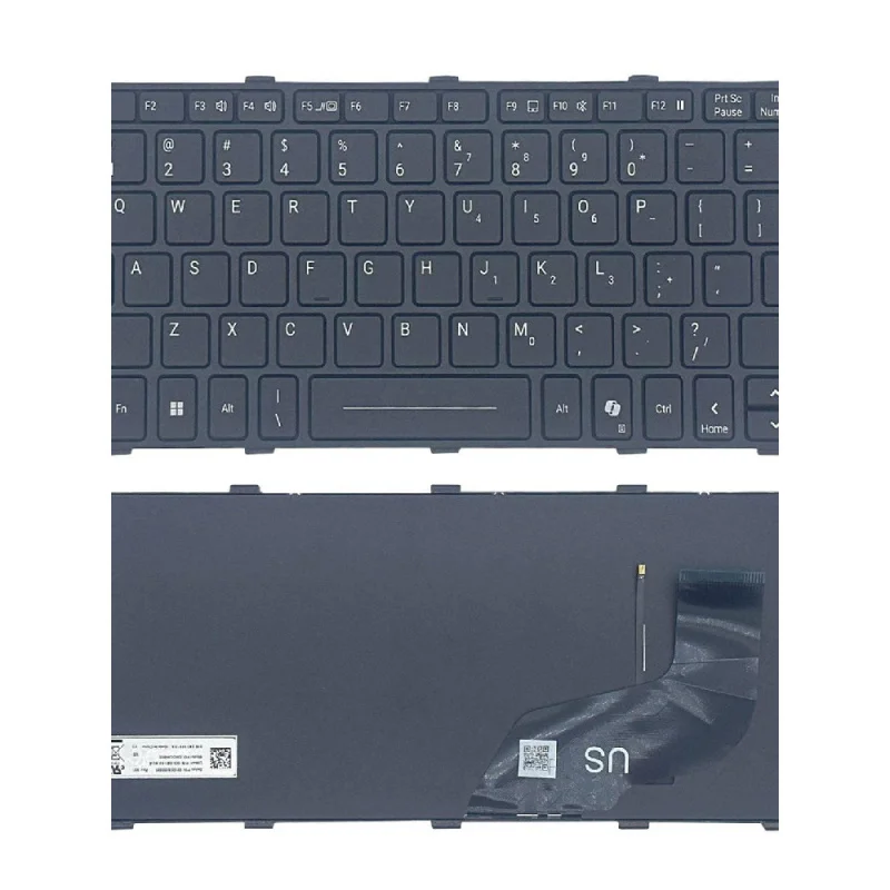 Sz+ For Getac Notebook Built-in Keyboard Black English Two Types Straight and Curved Ribbon Cables