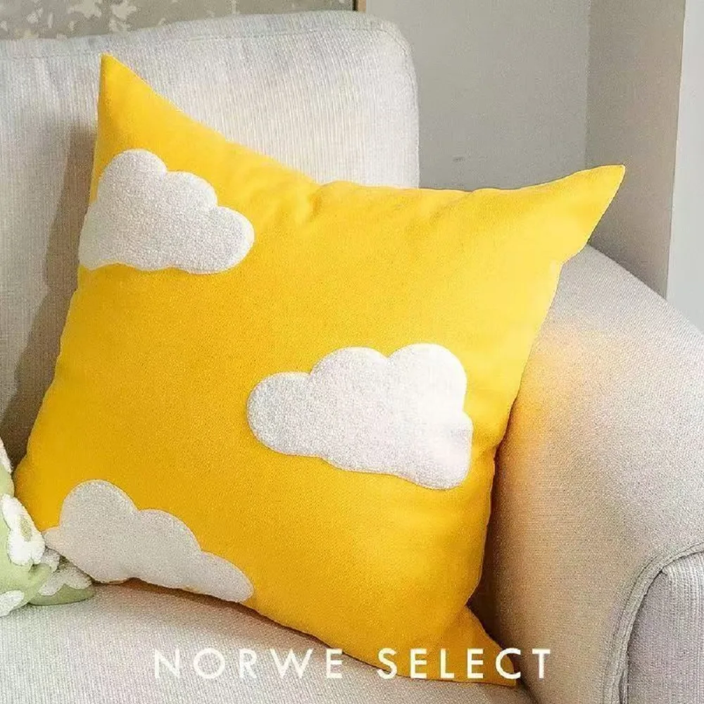 5x45CM Niedliches Dopamin-Gelbes Wohnzimmer-Sofakissen, Bettseitiges Mädchenkissen, Lendenkissen, Dekokissenbezug für Zuhause – Detail 10