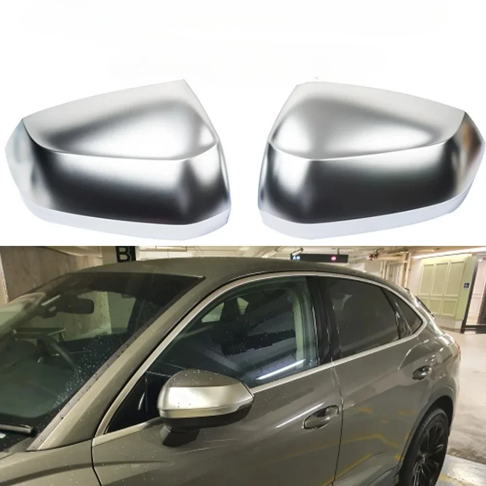 

2 шт. крышка бокового зеркала заднего вида S Line для Audi Q2 Q3 2019 2020 ABS матовый хромированный чехол для зеркала