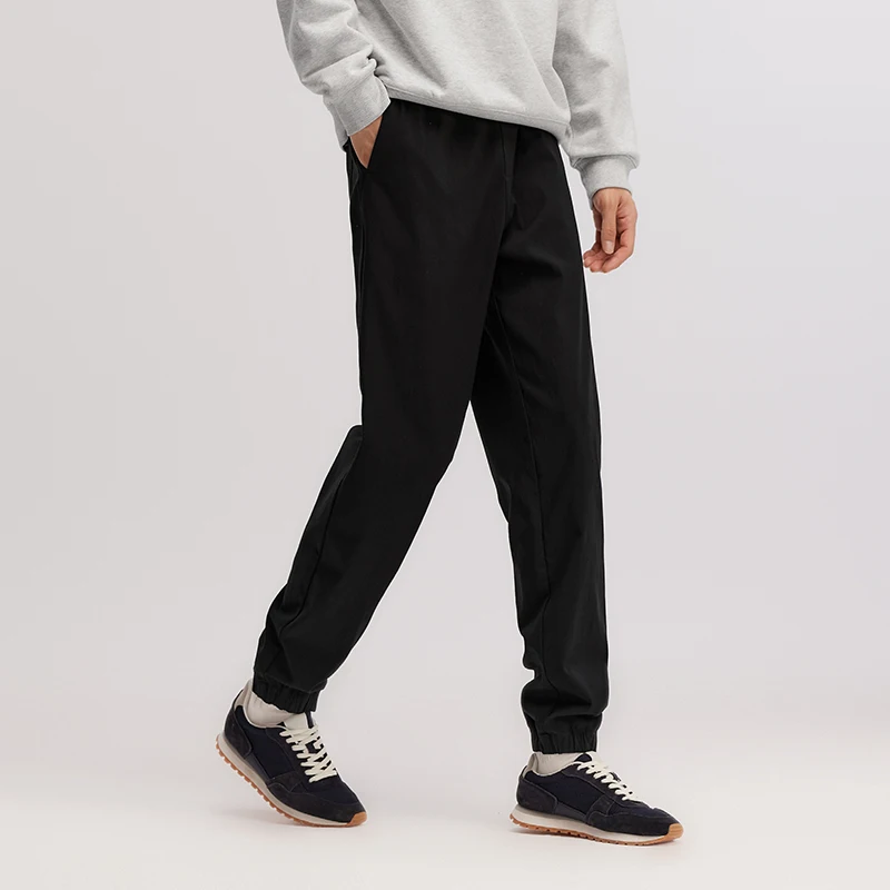 Semir Jogger Pants Men Thickened Brushed Black Sportswear 2025 New Winter Versatile Athletic Casual Pants