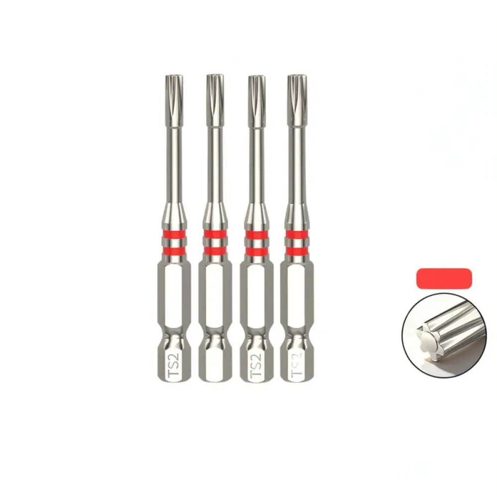 For For Yanran Professional Magnetic Torx Driver Bits Anti Slip Impact Resistant Steel Drill Attachment Tool Kit