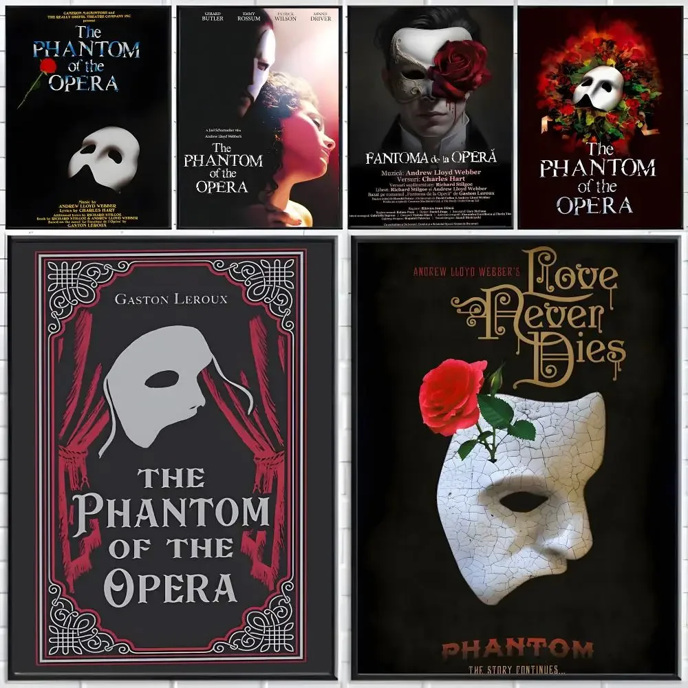 Musical Romance The Phantom Of The Opera Poster Distinct Home Decor Concepts Chic Indoor Art Pieces