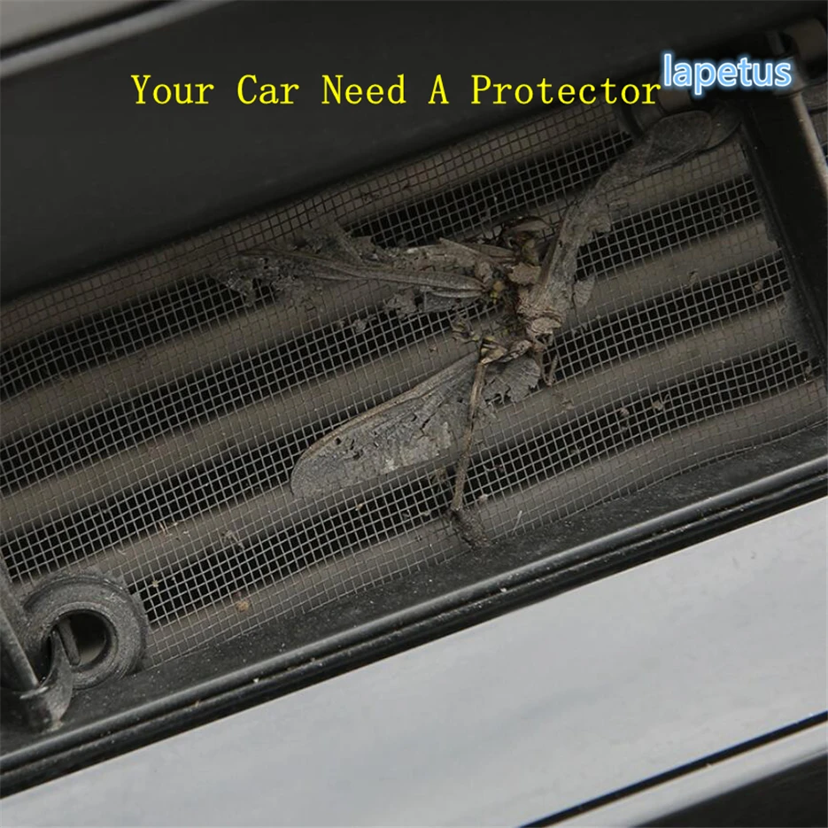 Lapetus Front Screening Mesh Front Grille Insert Net Protection Kit Cover Trim For Mitsubishi Outlander 2015 - 2019 Accessories