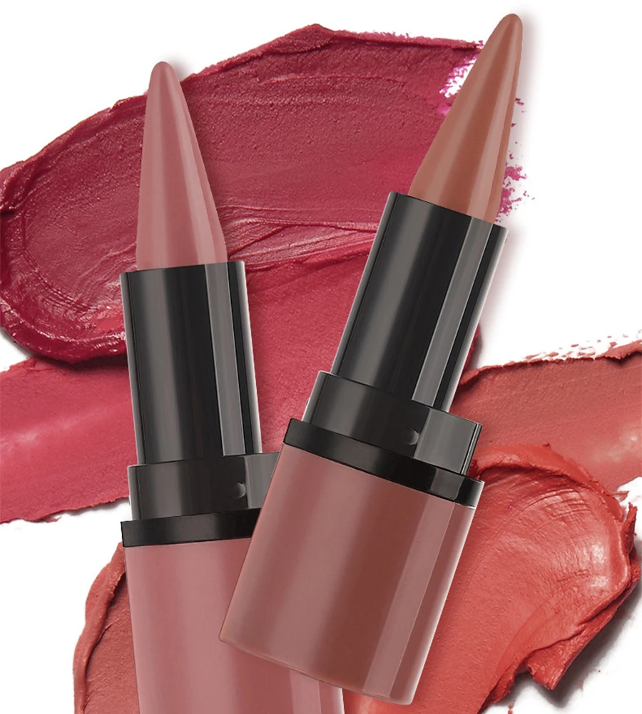 Lápis labial fosco à prova d'água, batom vermelho para contorno, copo antiaderente de longa duração, hidratante para lábios, maquiagem em 6 cores