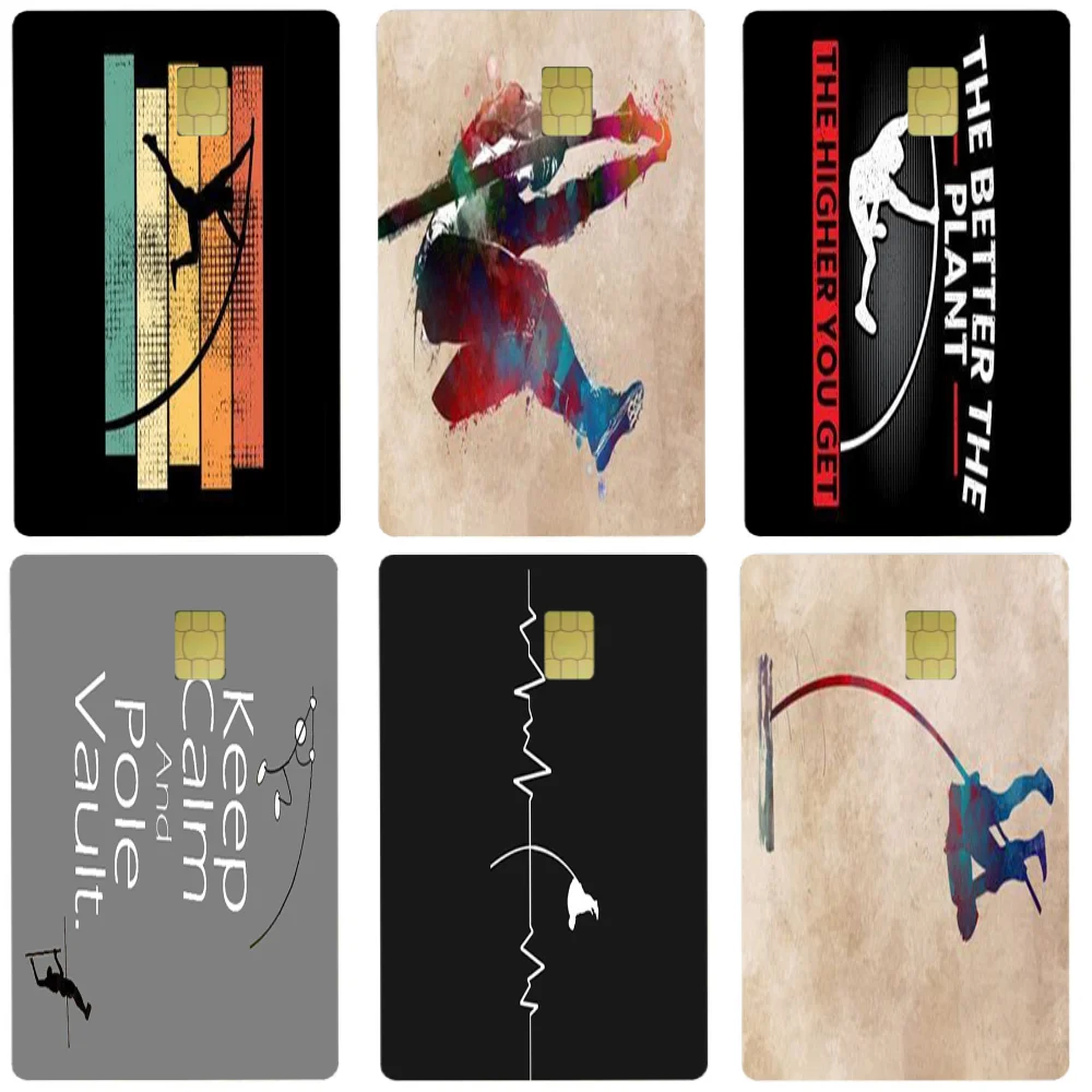 

Track And Field Events P-pole Vault 100% Hot Sale Amine Credit Debit Bank Card Bus Card Film Skin Sticker
