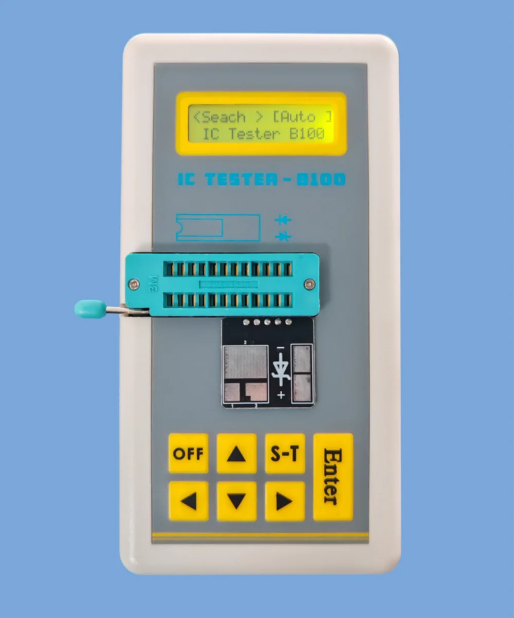 NEW! Handheld Rechargeable LED Integrated Circuit Tester Transistor Diode Triode Tester Digital Transistor IC Chips Detector