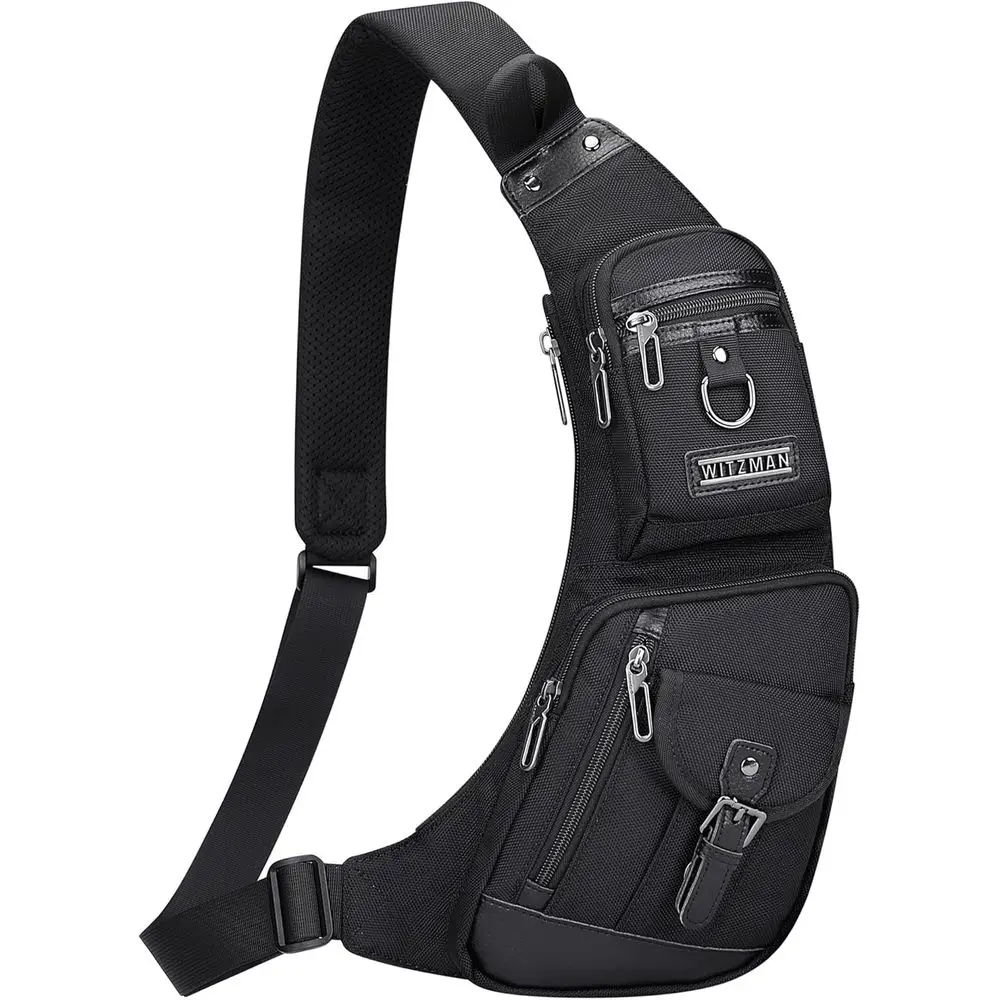 

Slim One-Strap Chest Bag for Men: Lightweight Travel Daypack