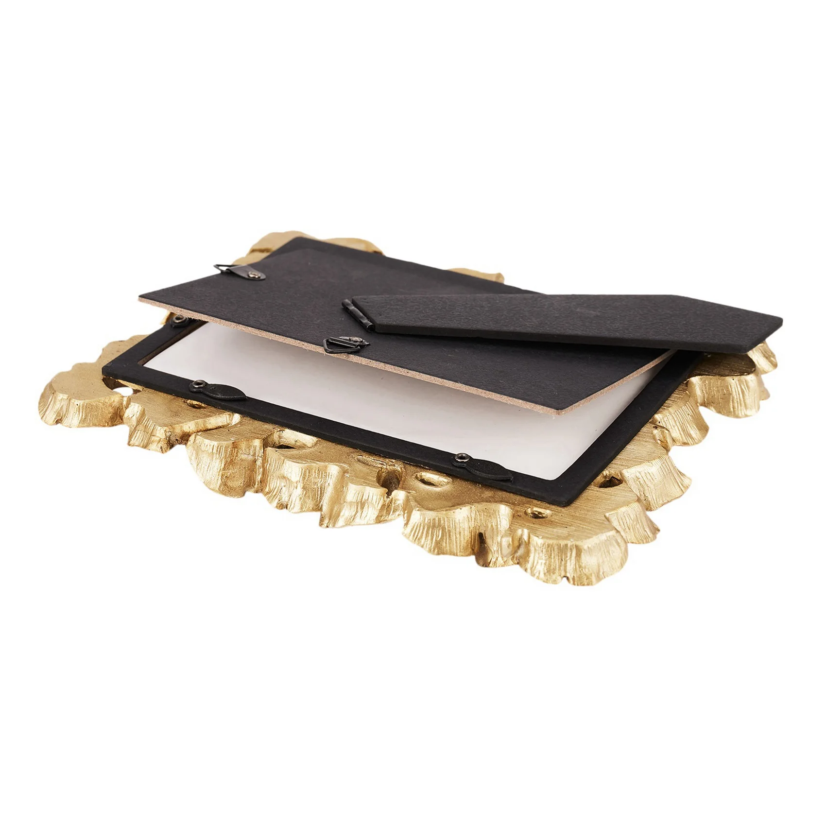 

AB46-2X Resin Retro Frame Golden Ginkgo Leaf Photo Frame Home Decorations