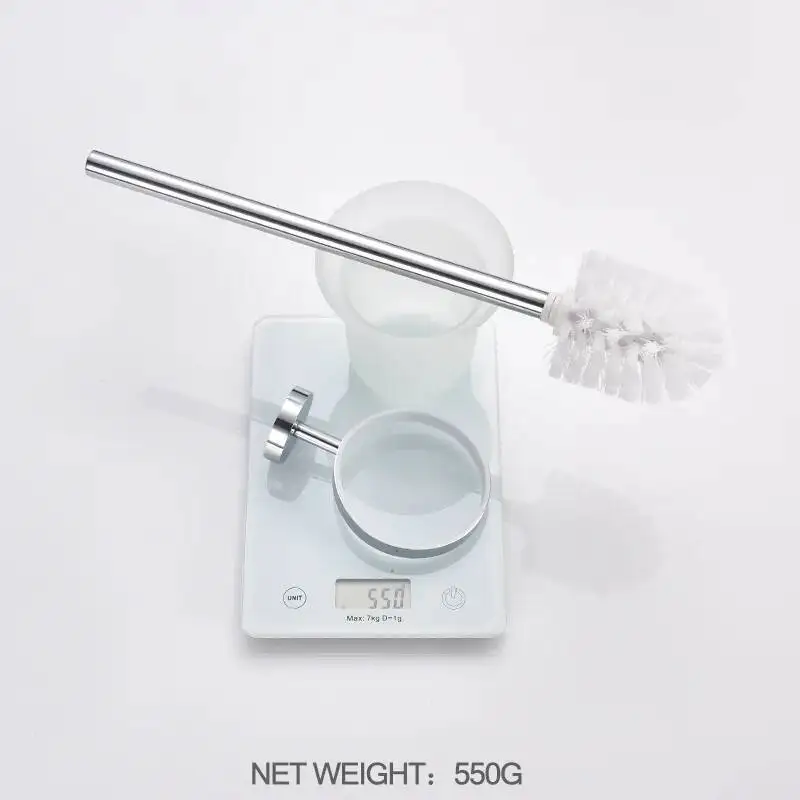 حامل مرحاض من الفولاذ المقاوم للصدأ باللون الأسود باللون الذهبي الوردي، فرشاة تنظيف منزلية بزاوية ميتة، ملحقات الحمام المثبتة على الحائط