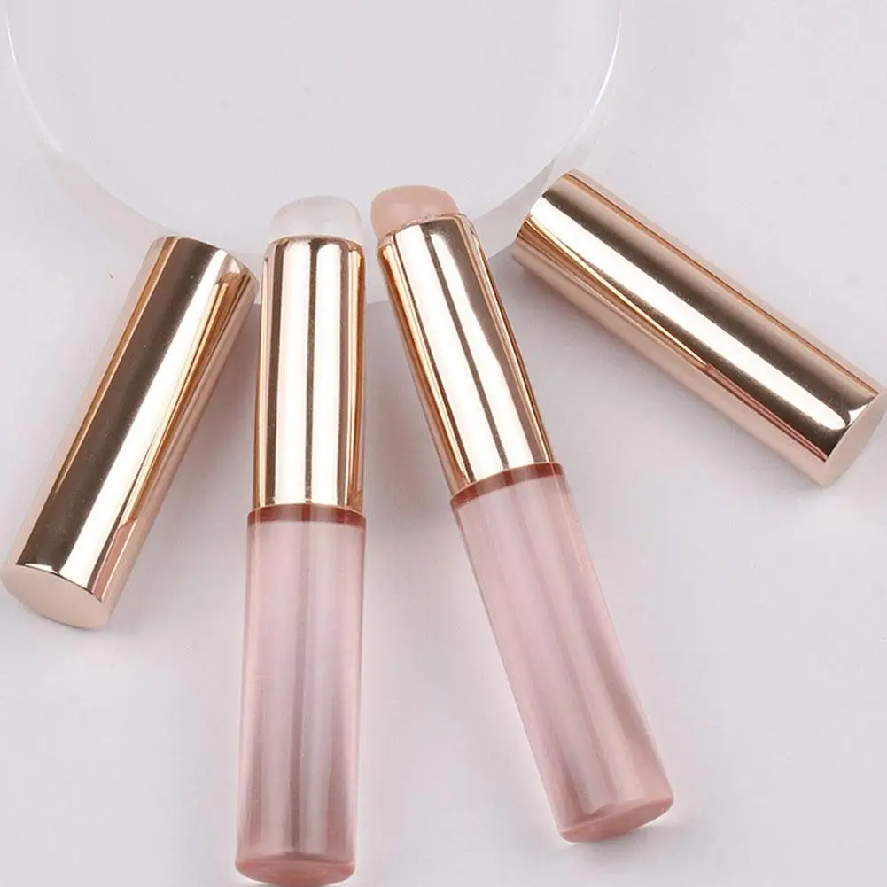 Silicone Lip Brush Angled Concealer Makeup Brush Tool Brush Head Finger Like Portable Soft Q Lipstick Round Concealer Brush Q7F8