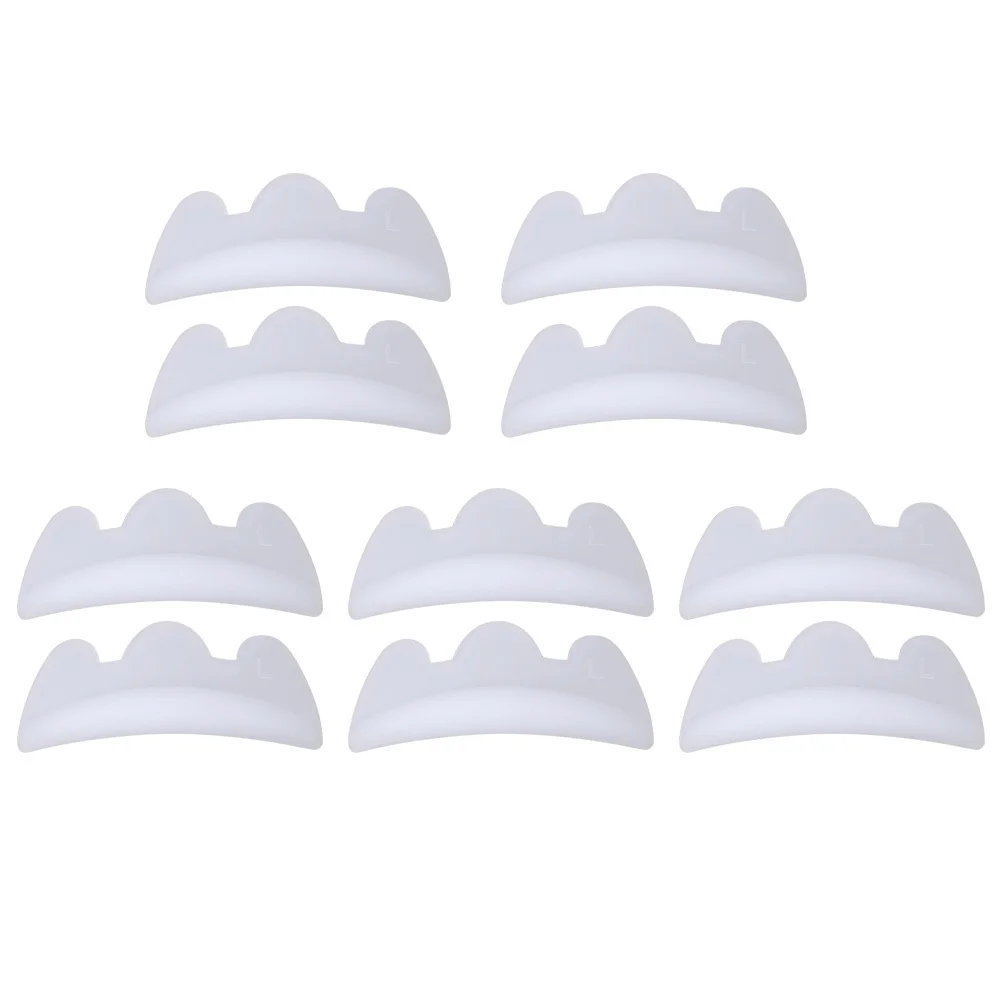 5 pares de almohadillas rizadoras de pestañas de silicona, molde elevador de pestañas reutilizable, Kit de permanente de pestañas, almohadillas de extensión de pestañas postizas, herramienta de maquillaje para uso en salón