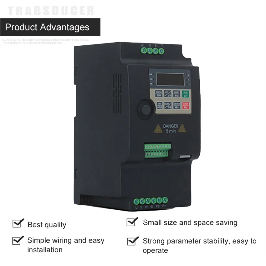 

380V Economical VFD Variable Frequency Drive Converter Inverter 3/4/5.5 KW Motor Speed Controller Three-phase Inverter