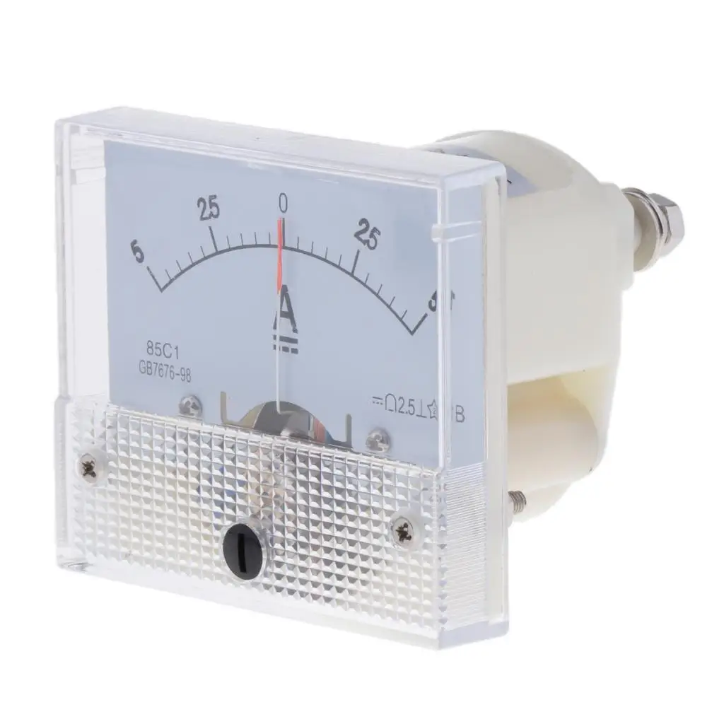DC 전류 측정기 아날로그 패널 5A 10A 1A AMP 게이지 기계식 전류계