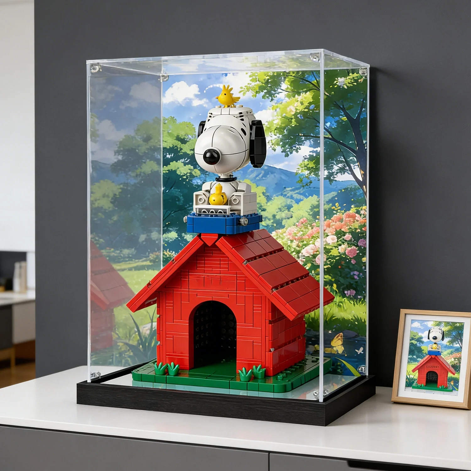 3MM thick transparent acrylic display box, suitable for the lego 21368 storage and dust-proof box(Excluding Lego sets)