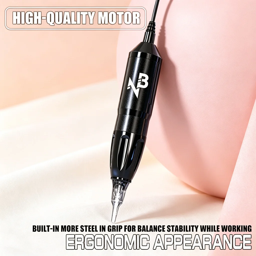 Wireless Rotary Tattoo Pen Machine Kit 1100Mah Integrated Power All in One Complete Tattoo Supplies Mixed Cartridge Needles Multicolor Tattoo Ink Practical Tattoo Tool Set for Beginners Professional Tattoo Practitioners