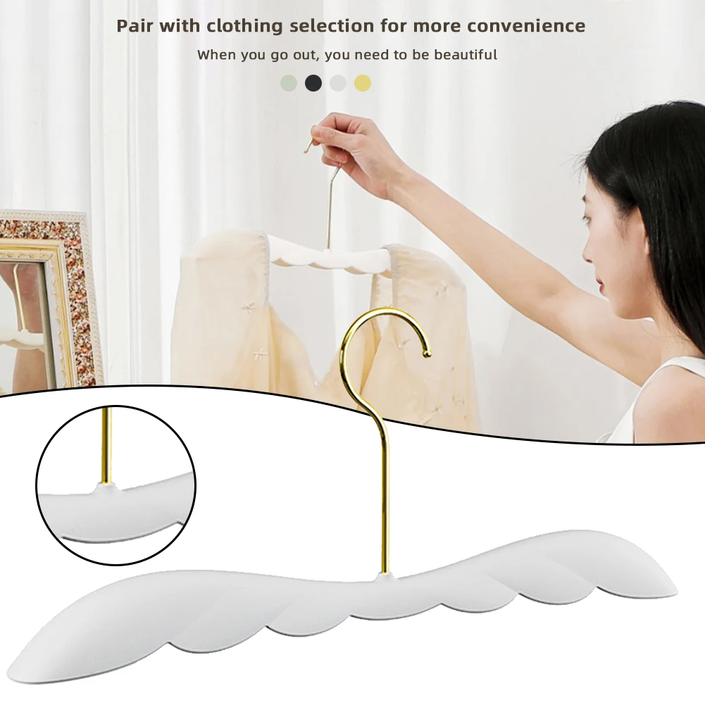 Non Slip Pants Hangers Home Wear Skid-proof Non-marking Shoulder Protection Cloth Hanger For Trousers T-Shirt