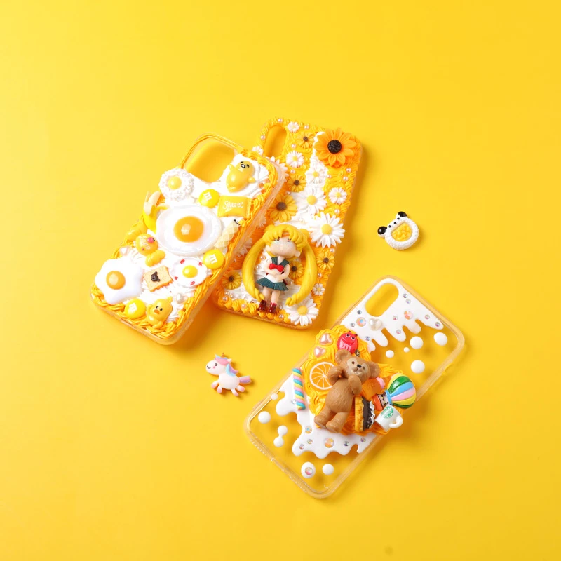 20color Crystal Cream Gel Phone Case DIY Handmade Stationery Box Jelly Crystal Drop Gel Material Bag Accessories