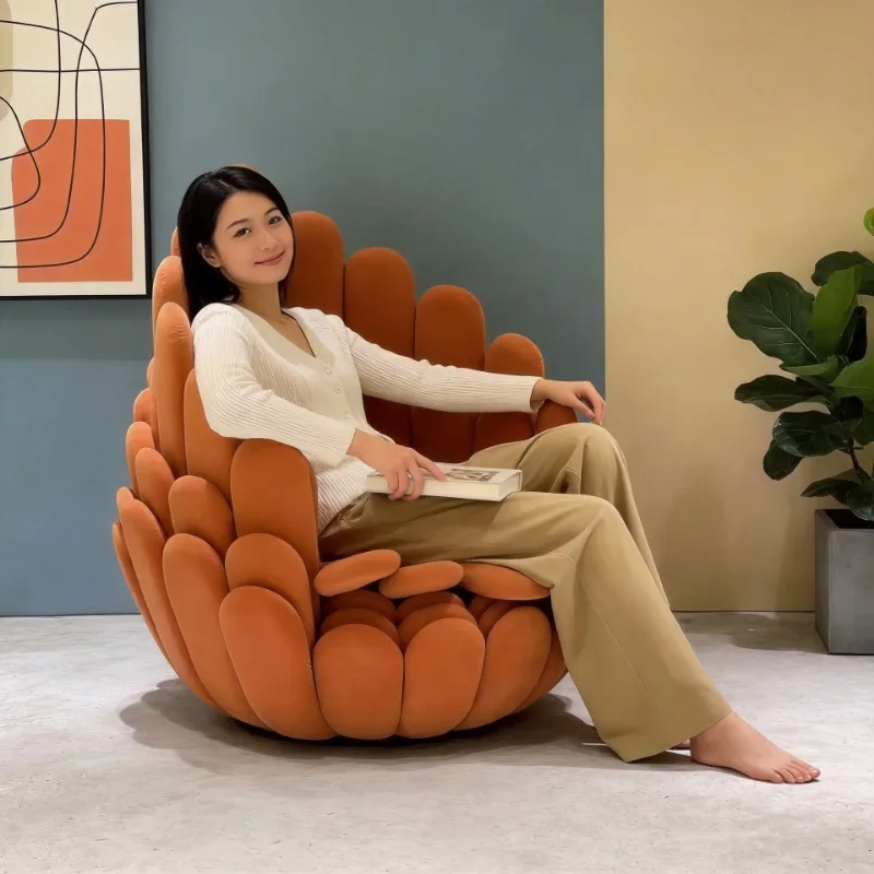 Petal chair Italian modern art backrest lotus lazy sofa special-shaped sofa