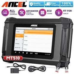 ANCEL MT510 Motorcycle Scanner All System for BMW or DUCATI or Harley Support 30+ Functions Motorcycle OBD2 Diagnostic Tool