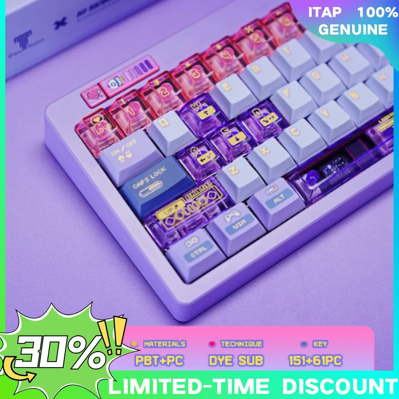 

Keycaps High Score Girl 151 keys Sublimation PBT + PC Cherry Keycaps for Gateron Cherry MX Switch Mechanical Keyboard Keycaps