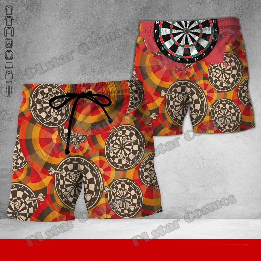 Darts pieler 3d überall auf gedruckten Herren Shorts Sommer Stil Sport lässig Kordel zug Shorts Harajuku Unisex Shorts DKD-09