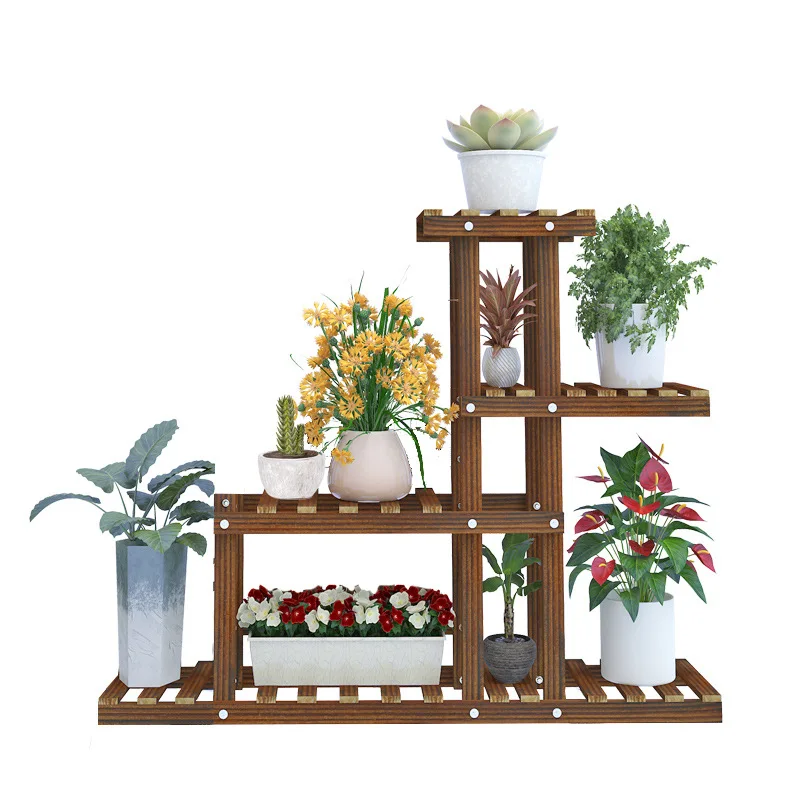 

2026 Garden Planter DesignHot Sales Folding Multi Layer Movable Rackfloor Standing Storage Rack Plant Stand for Garden Home Indo