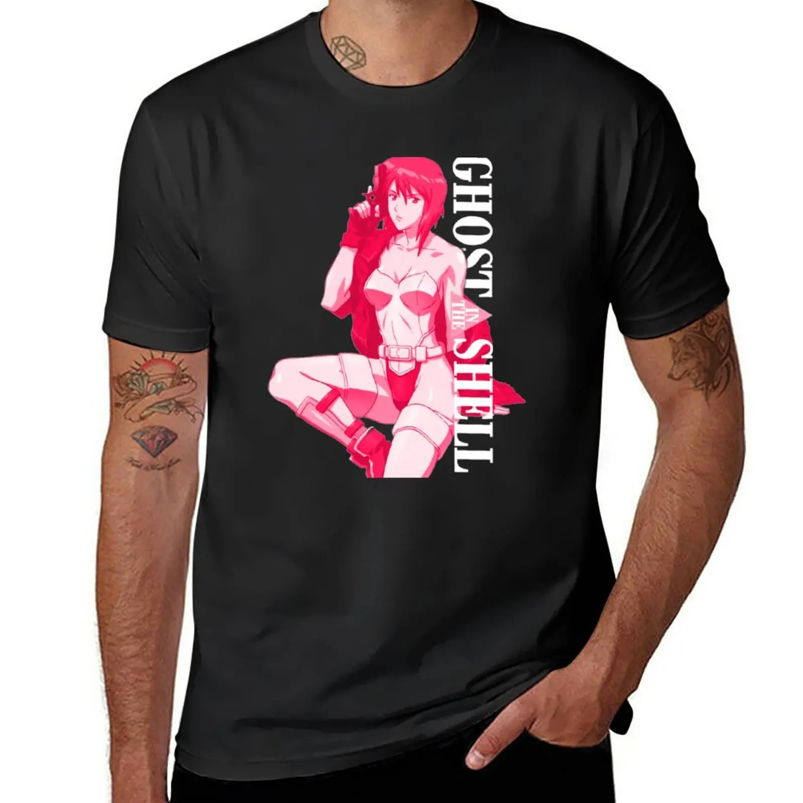 

GHOST IN THE SHELL T-Shirt tops aesthetic clothes Blouse plus sizes mens t shirt graphic