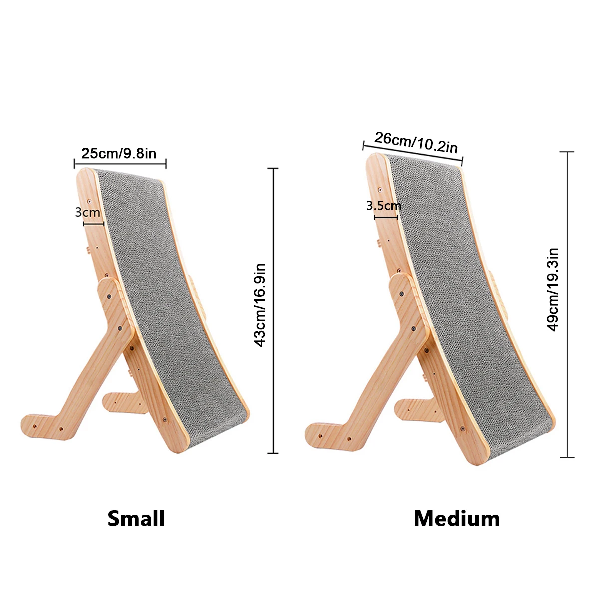 Rascador de Madera Desmontable para Gatos, Juguete de Garra de Molienda, 3 en 1, Tablero para Rascar, Cama de Salón, Poste de Rascado