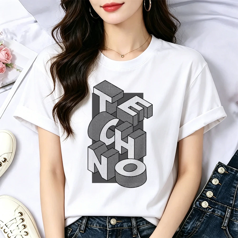 Techno t-shirt teen baddie alternative  Retro y2k manga shirt gothic graphic manga clearance sales cutecore