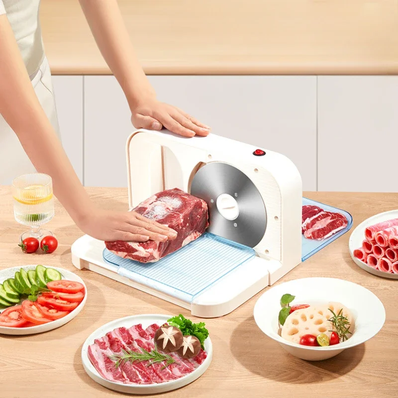 Electric Lamb and Beef Roll Slicer Small Frozen Meat Slicer Household Meat Slicer and Cutting Tool Cooking Accessories