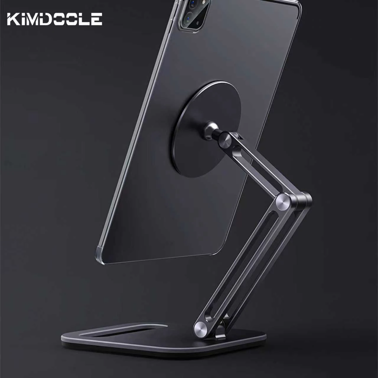 Kimdoole Metal Magnetic Tablet Holder for Table Desk Stand Suport for Ipad Pro Samsung Huawei Apple Tablet Accessories