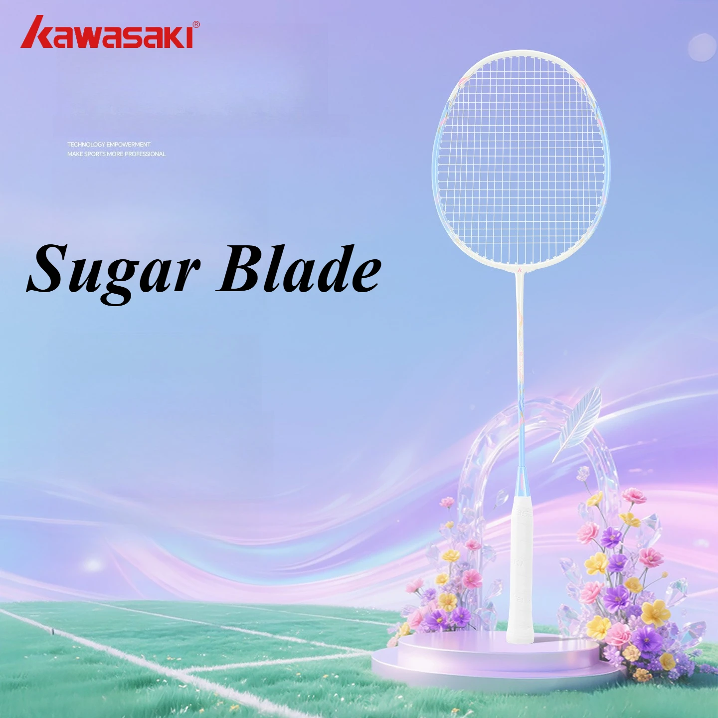 Kawasaki Badminton Racket Raquette Badminton Racket Players Carbon Composite Training Faster Raquete 2025 New Single Shot