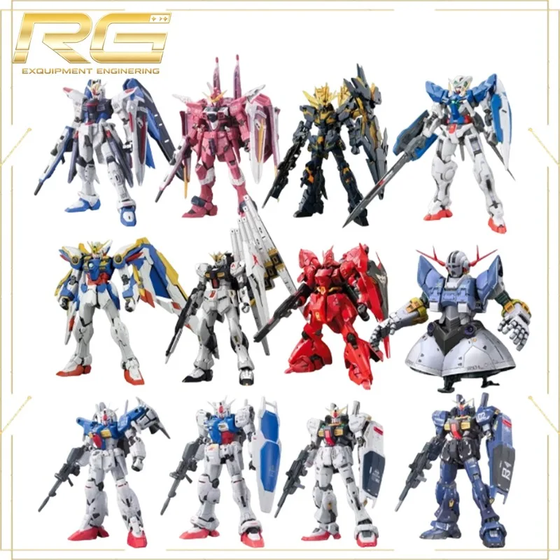 

Official Genuine Bandai Grade Gundam Toy RG Gundam Assembled Model, RG Gundam ABS Articulated Trendy Collectible Action Figure
