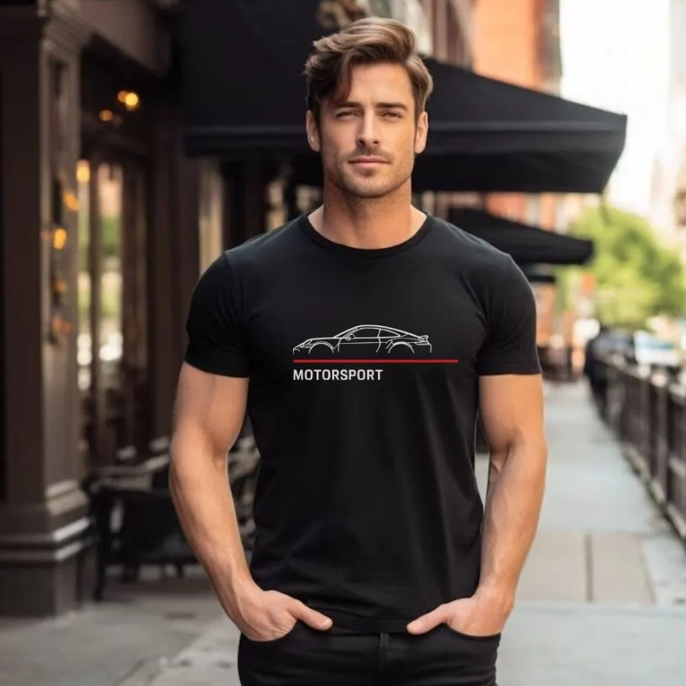 Men\'s T-shirt Porsche 992 Print Mens Clothing Repsol Yamaha Shirt Bmw T Shirt Yamaha T Shirt Ktm Real Madrid 22/23