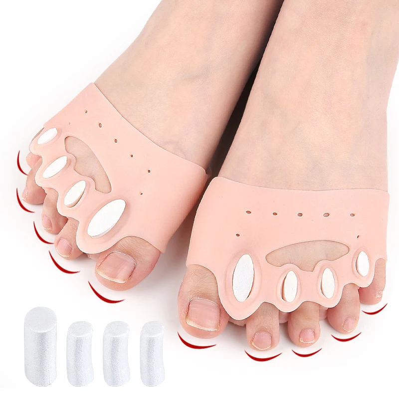 Five hole toe divider with soft and shock-absorbing arch, gentle pressure massage, adjustable forefoot, foot clamp separator - Image 4