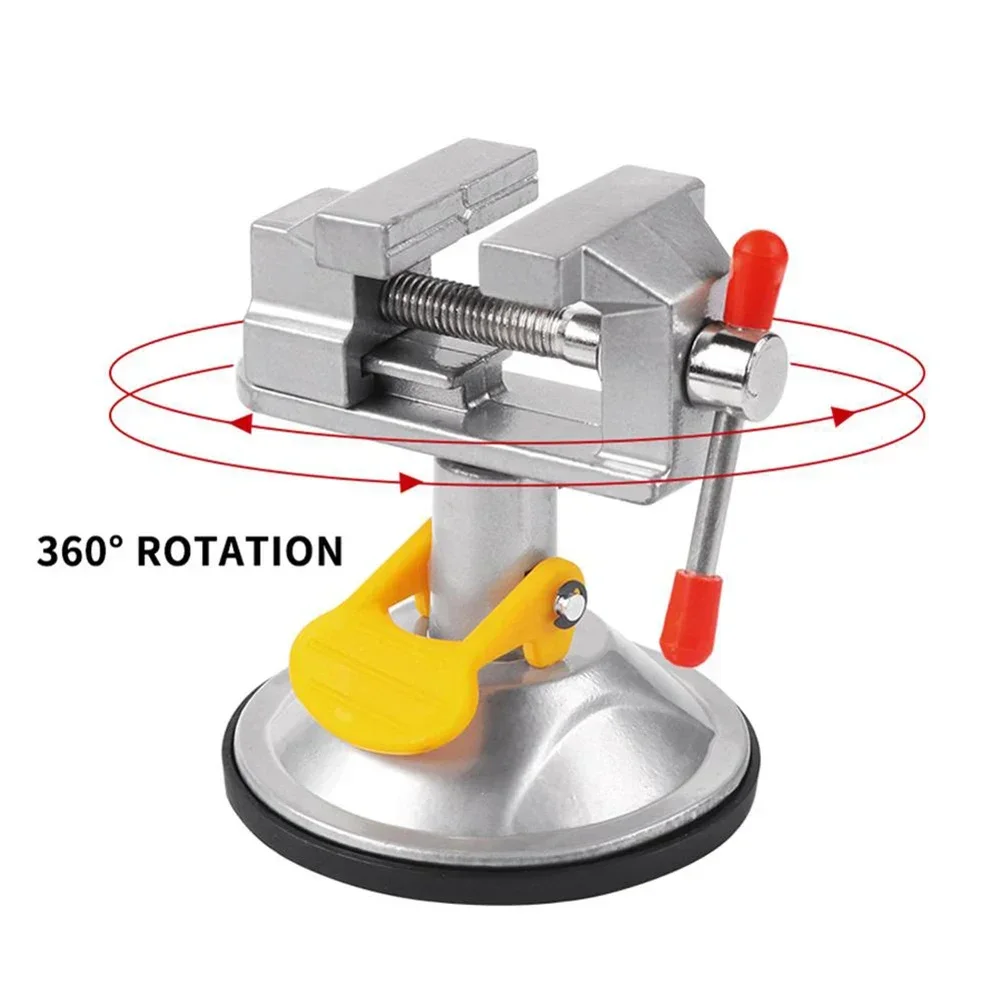 

​Adjustable Fixed Electric Small Table Bench Vise 360 Rotatable Grinder Rotary Adjustable Clamping Suction Cup Fixed Frame