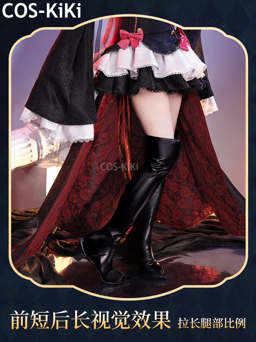 COS-KiKi-traje de juego Seraph Of The End Krul Tepes para mujer, elegante vestido Sexy, disfraz de Cosplay, traje de fiesta de Halloween, juego de rol