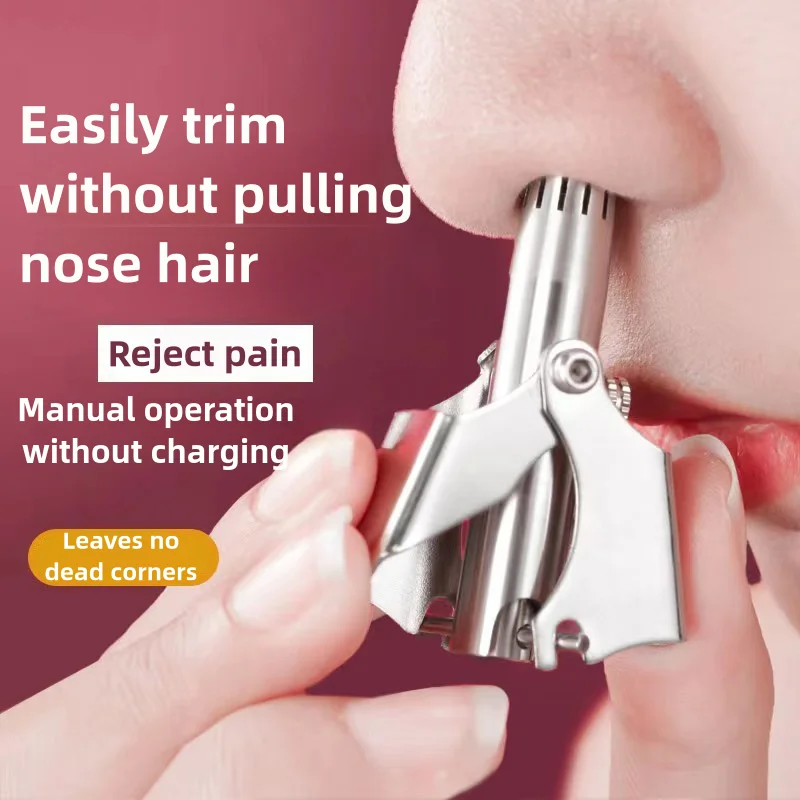 Washable Portable Ear Hair Trimmer Cleaning Without Rusting Painless Nose Hair Removal Mens Portable Shaver Low Noise