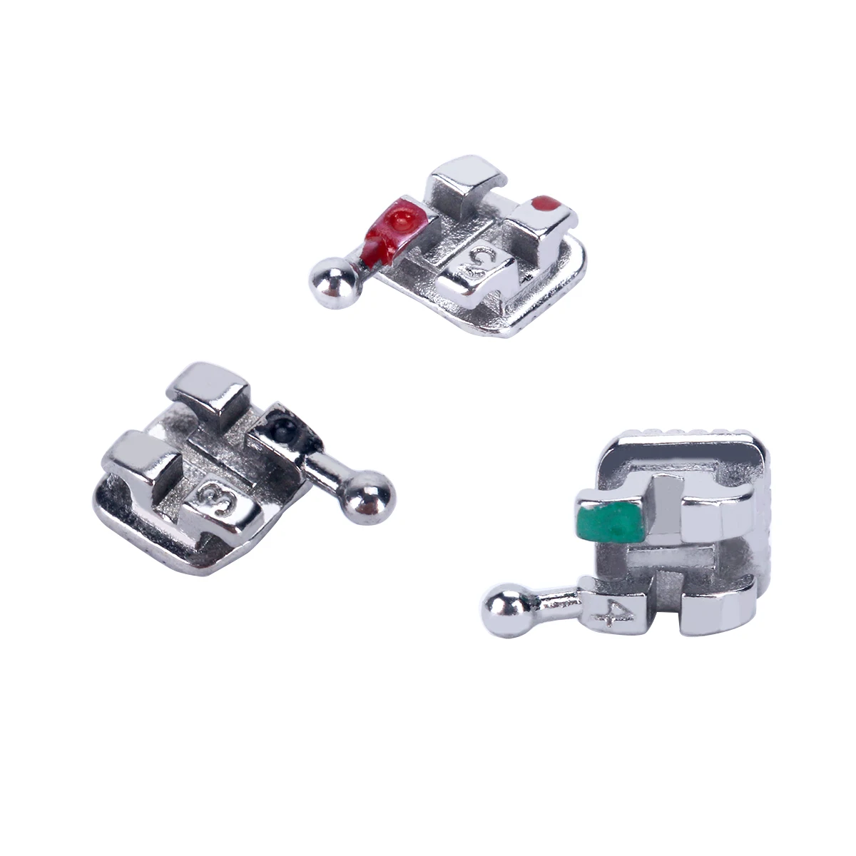 400 teile/schachtel AZDENT Dental Halterung Kieferorthopädische Zahnspangen MIM Monoblock Mini Roth 0,022/0,018 Haken 3 4 5 Zahnmedizin – Detail 11