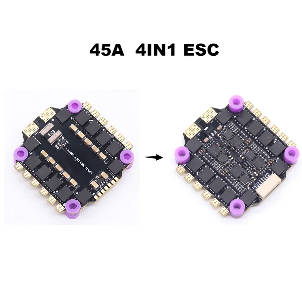 B-CUBE FPV Drone Flight Stack: F745 V2 FC with 45A/60A 4in1 ESC