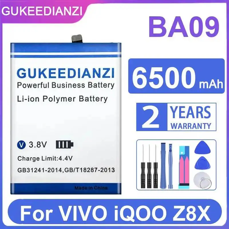 

Mobile Phone Battery 6500Mah Reliable Power Supply BA09 For Vivo Iqoo Z8X
